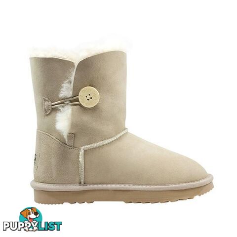 Comfort Me Australian Made Mid Bailey Button Ugg Boot Sand - Comfort Me - 822427521728