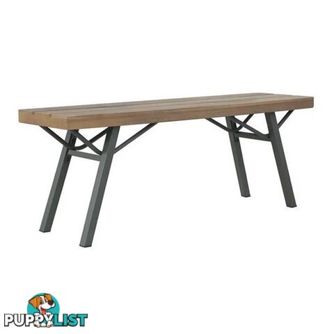 Garden Bench 120 Cm Solid Acacia Wood With An Oil Finish - Unbranded - 8718475614906