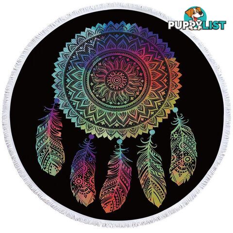 Oriental Dream Catcher Beach Towel - Towel - 7427046311748