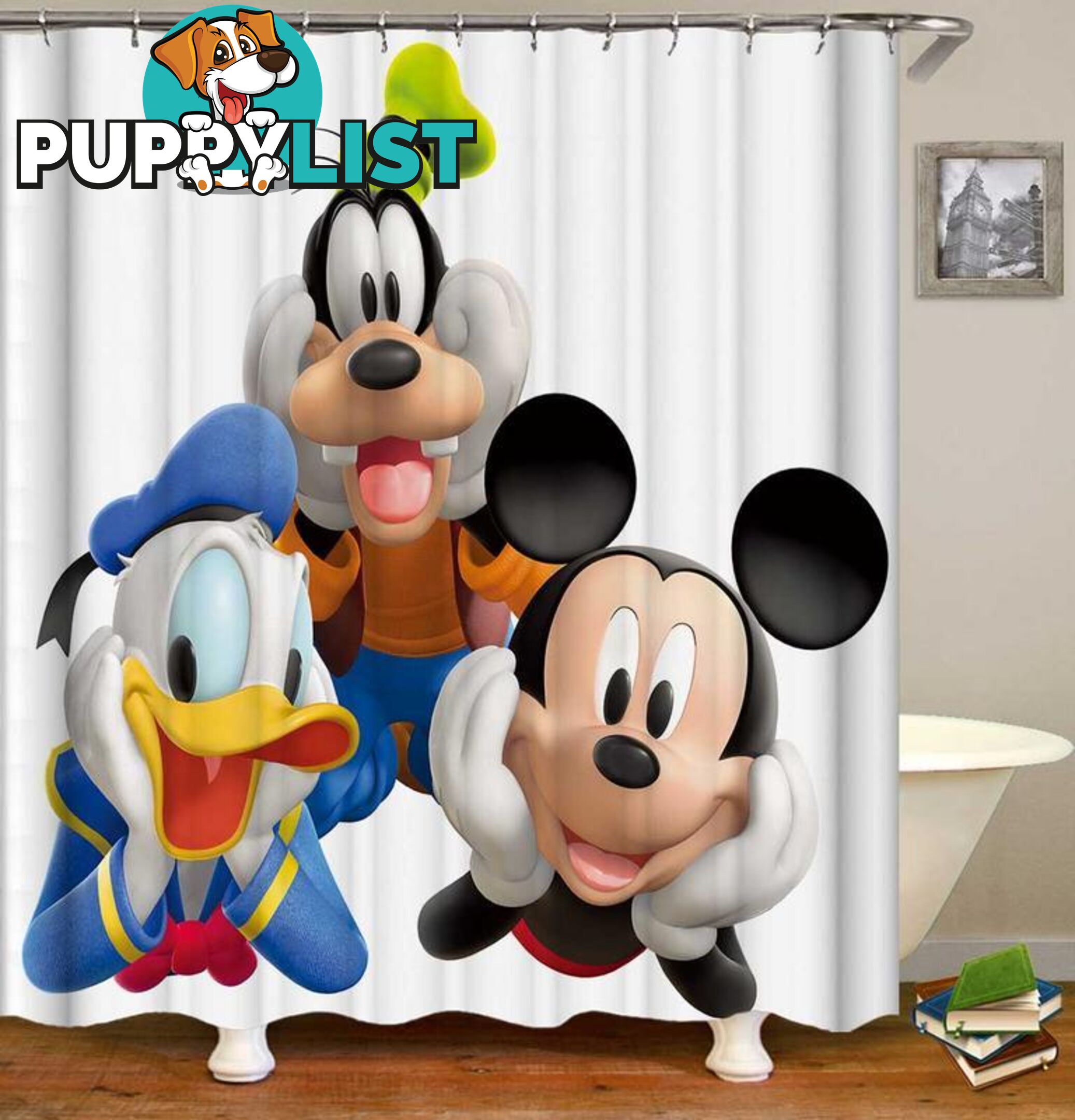 Mickey Mouse And Friends Shower Curtain - Curtain - 7427046055505