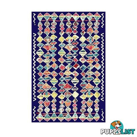 Heat Set Kasach Navy Rug - Unbranded - 9476062121624