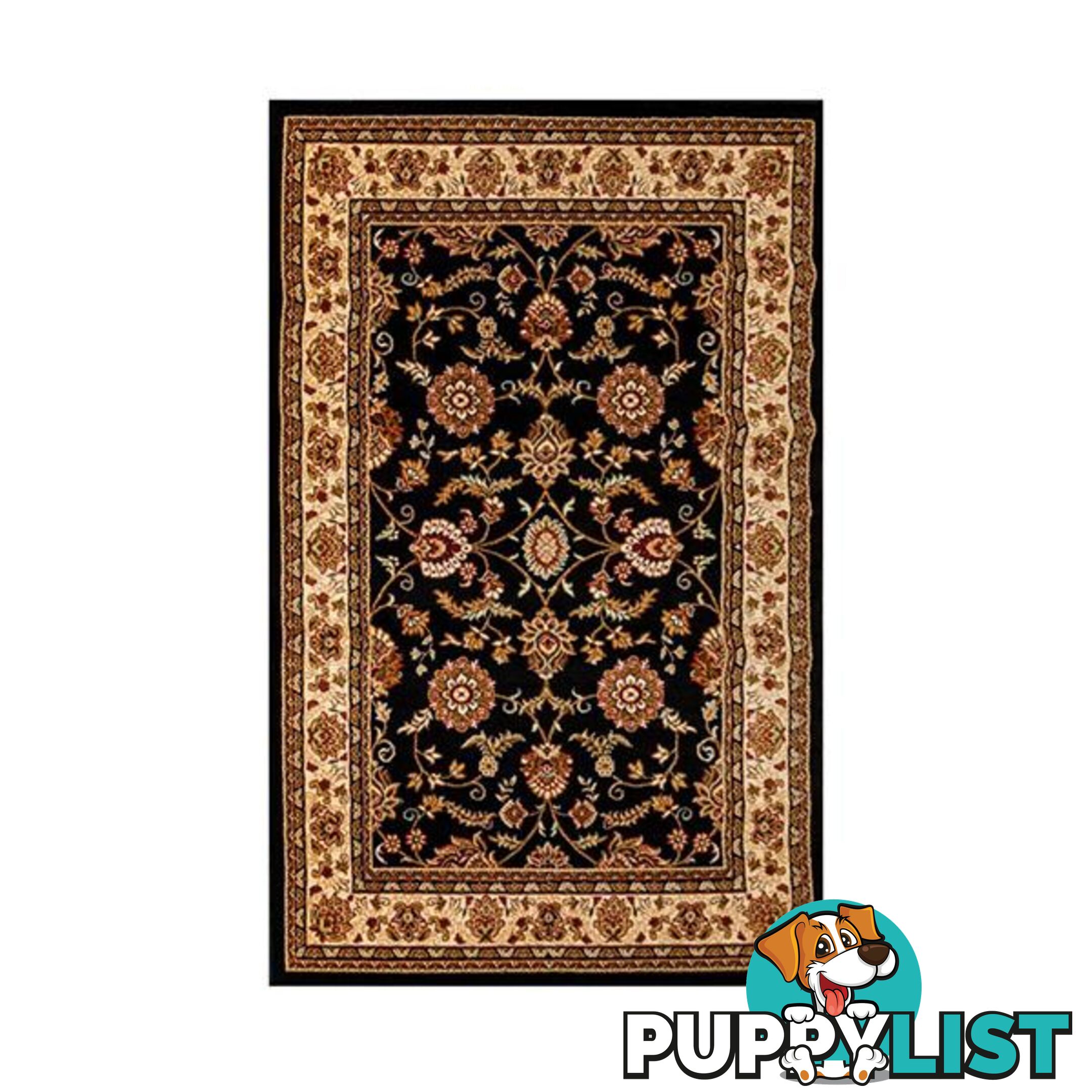 Traditional Black Simbad Rug - Unbranded - 9476062109820