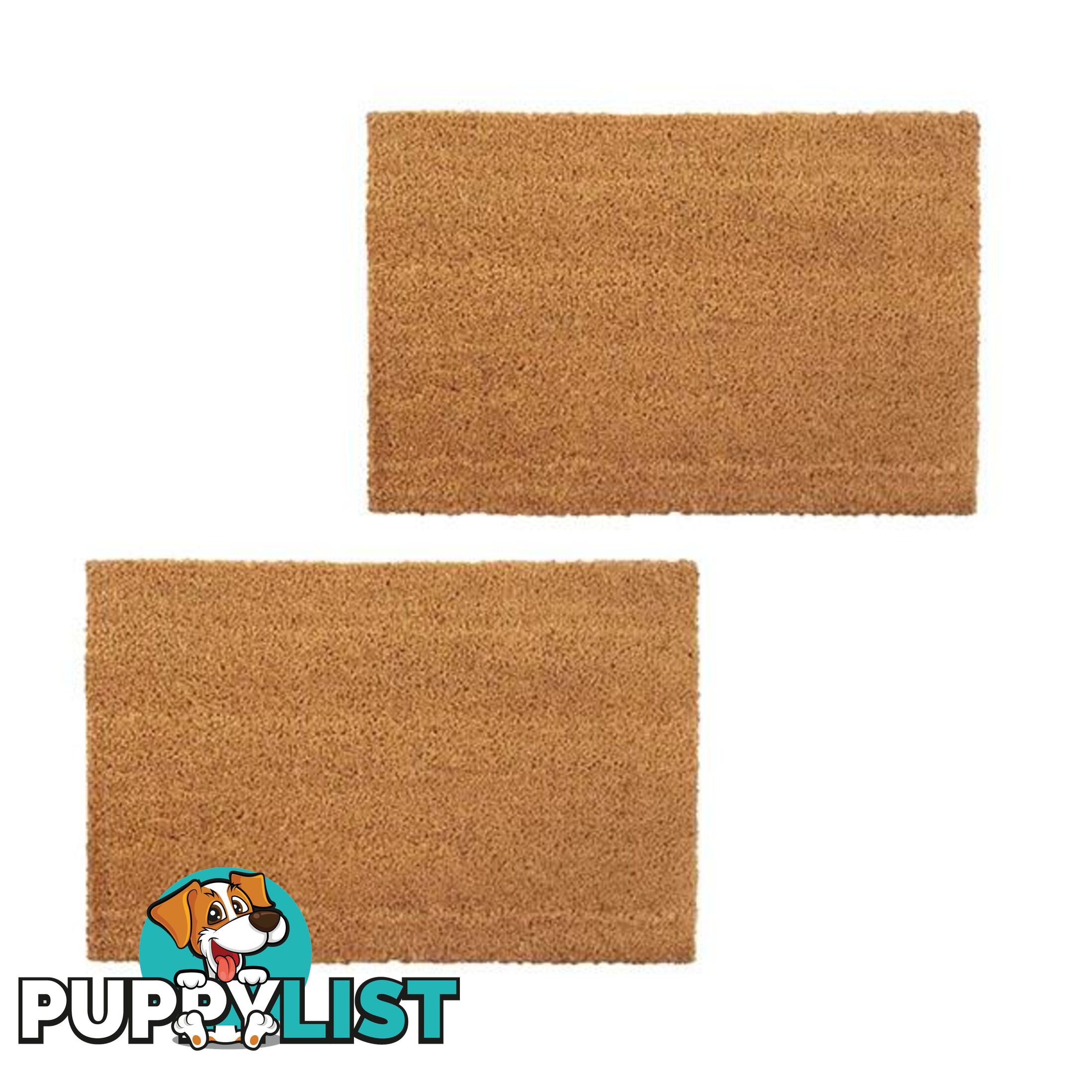 Doormats 2 Pcs Coir 24 Mm 40 X 60 Cm Natural - Unbranded - 8718475579557