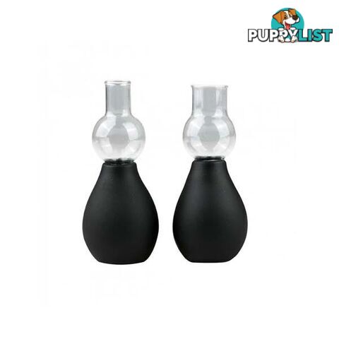 Nipple Sucker Black 2 Pc 6 Cm - Adult Toys - 8718627527870