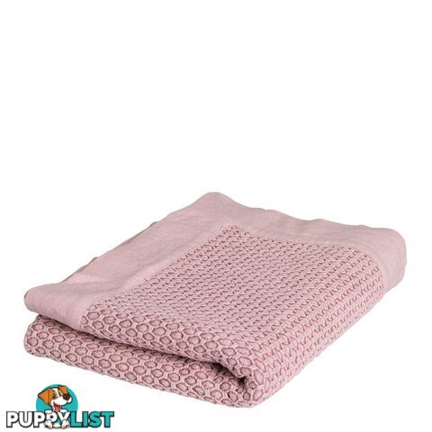 Taylor Jacquard Throw 125x150cm Rose Pink - Unbranded - 7427046152013