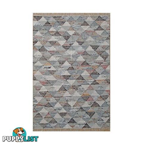 Grey Triangle Flatweave Rug - Unbranded - 7427005891977