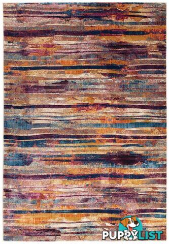 Dreamscape Strokes Modern Raspberry Rug - Unbranded - 8694561186840