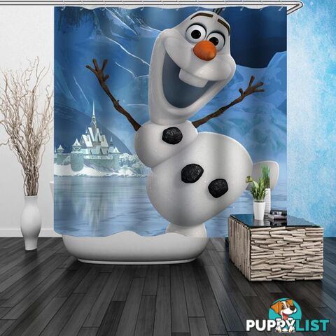 Jumping Olaf Shower Curtain - Curtains - 7427045950757