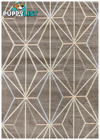 City Trance Modern Taupe Rug - Unbranded - 7427046366724