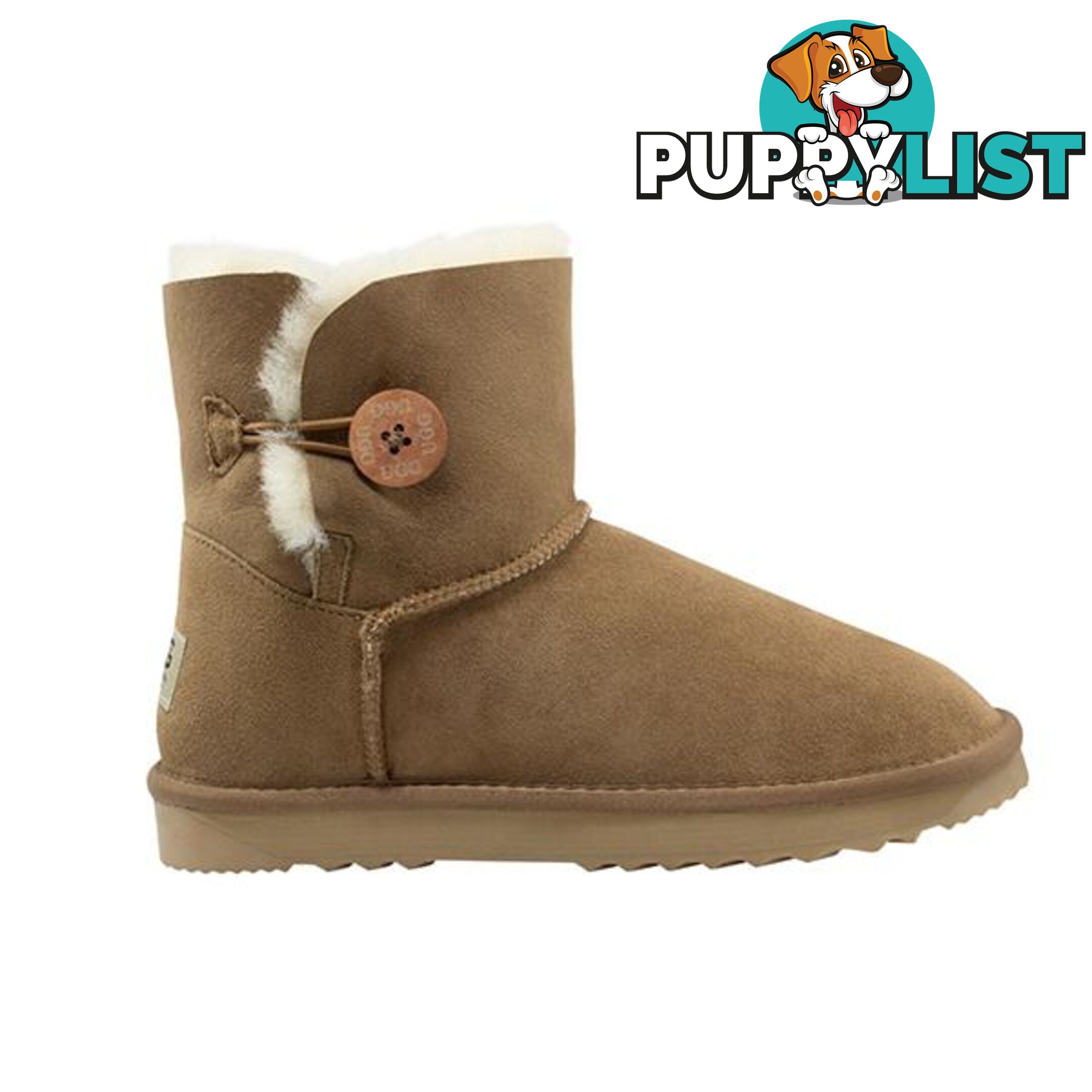 Comfort Me Australian Made Mini Bailey Button Ugg Boot Chestnut - Comfort Me - 822427521193