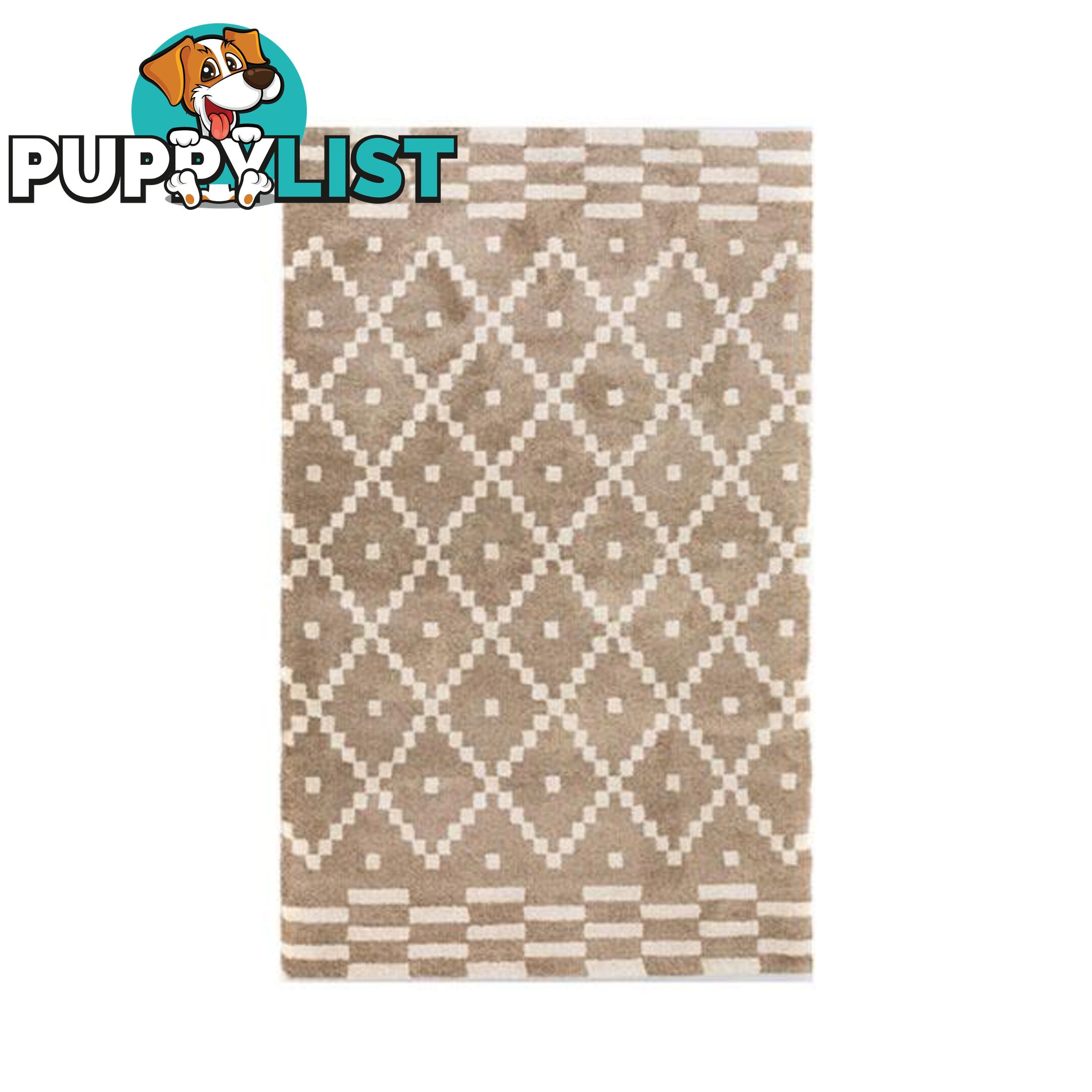 Beige Vogue Polyester Rug - Unbranded - 787976630270