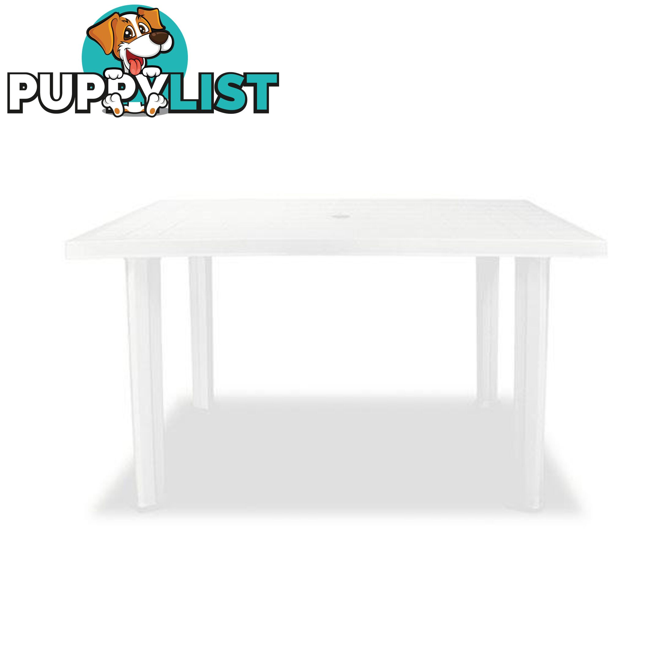 Garden Table 126 X 76 X 72 Cm Plastic - Unbranded - 8718475570691