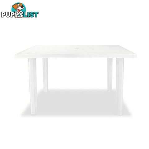 Garden Table 126 X 76 X 72 Cm Plastic - Unbranded - 8718475570691