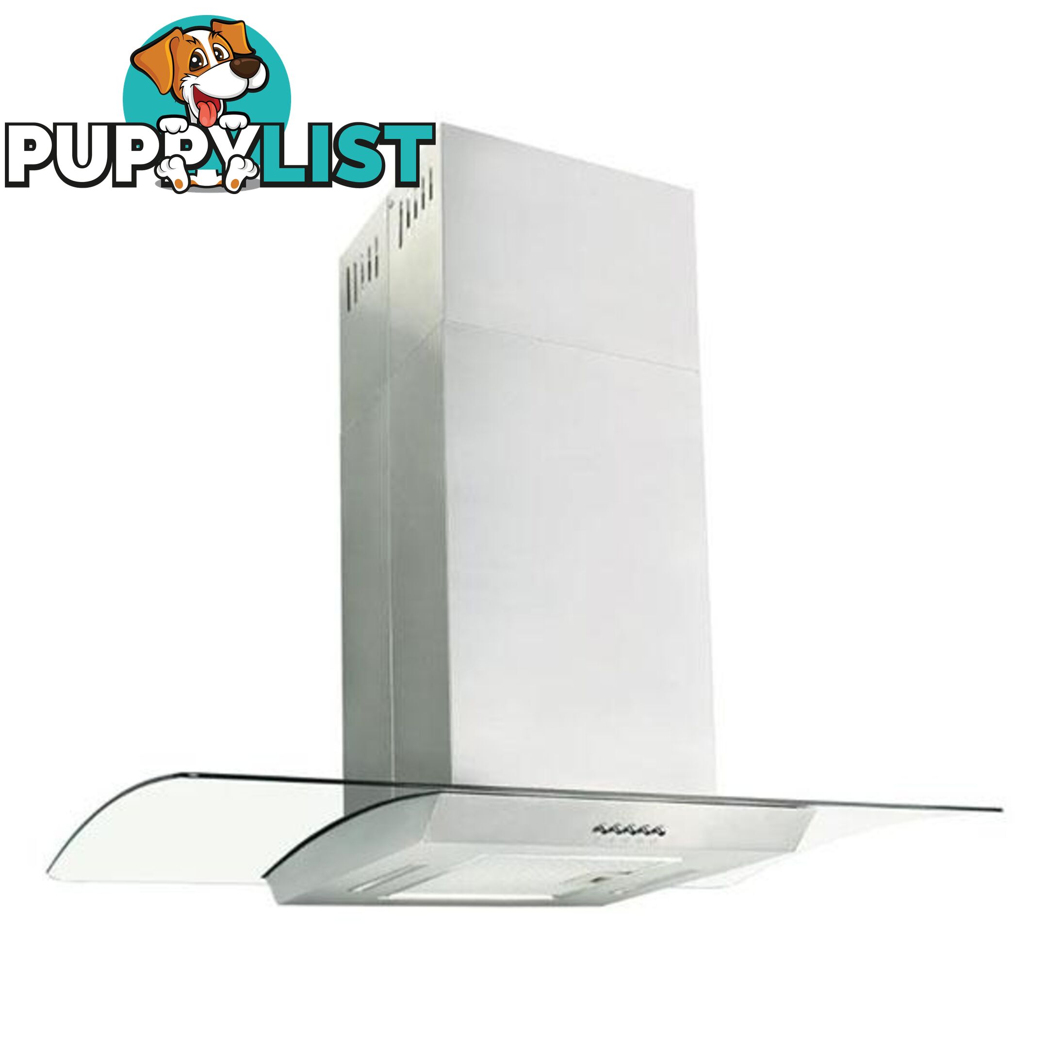 Island Range Hood 90 Cm Stainless Steel 756 M - Unbranded - 8718475589198