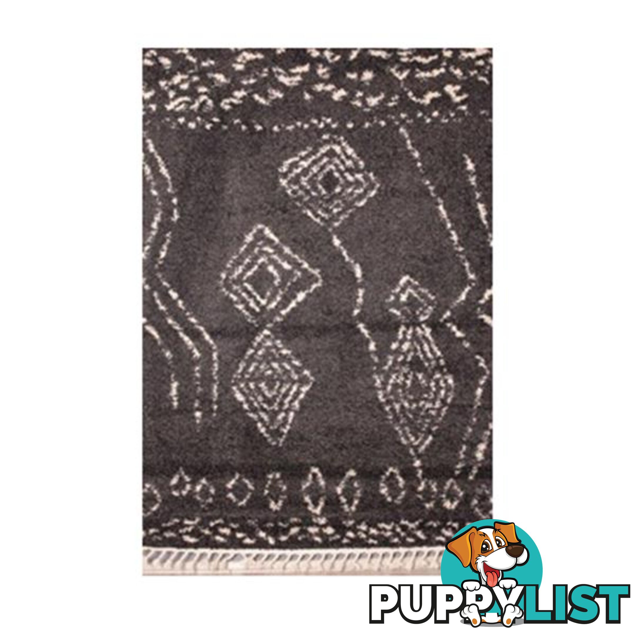 Moroccan Nomad Can Charcoal Rug - Unbranded - 7427046178549