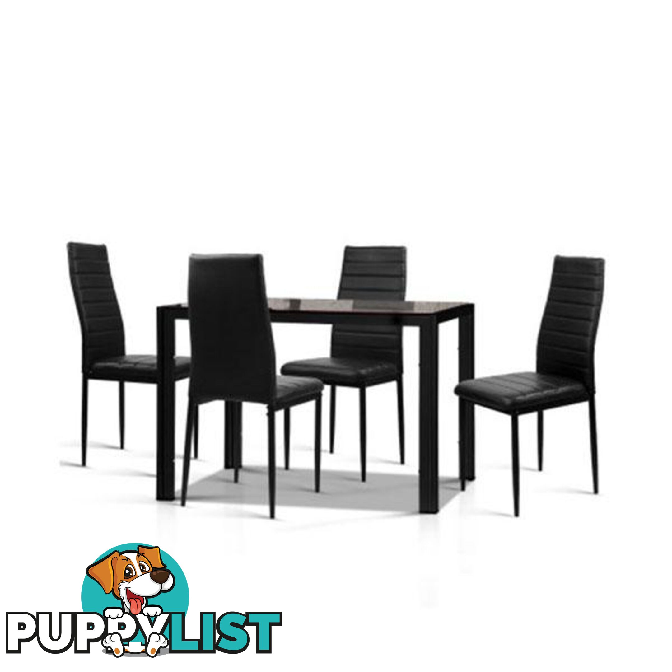 Artiss 5 Piece Dining Table Set - Artiss - 7427046180214