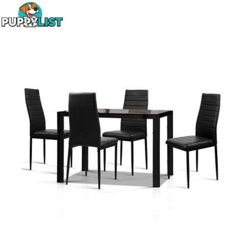 Artiss 5 Piece Dining Table Set - Artiss - 7427046180214