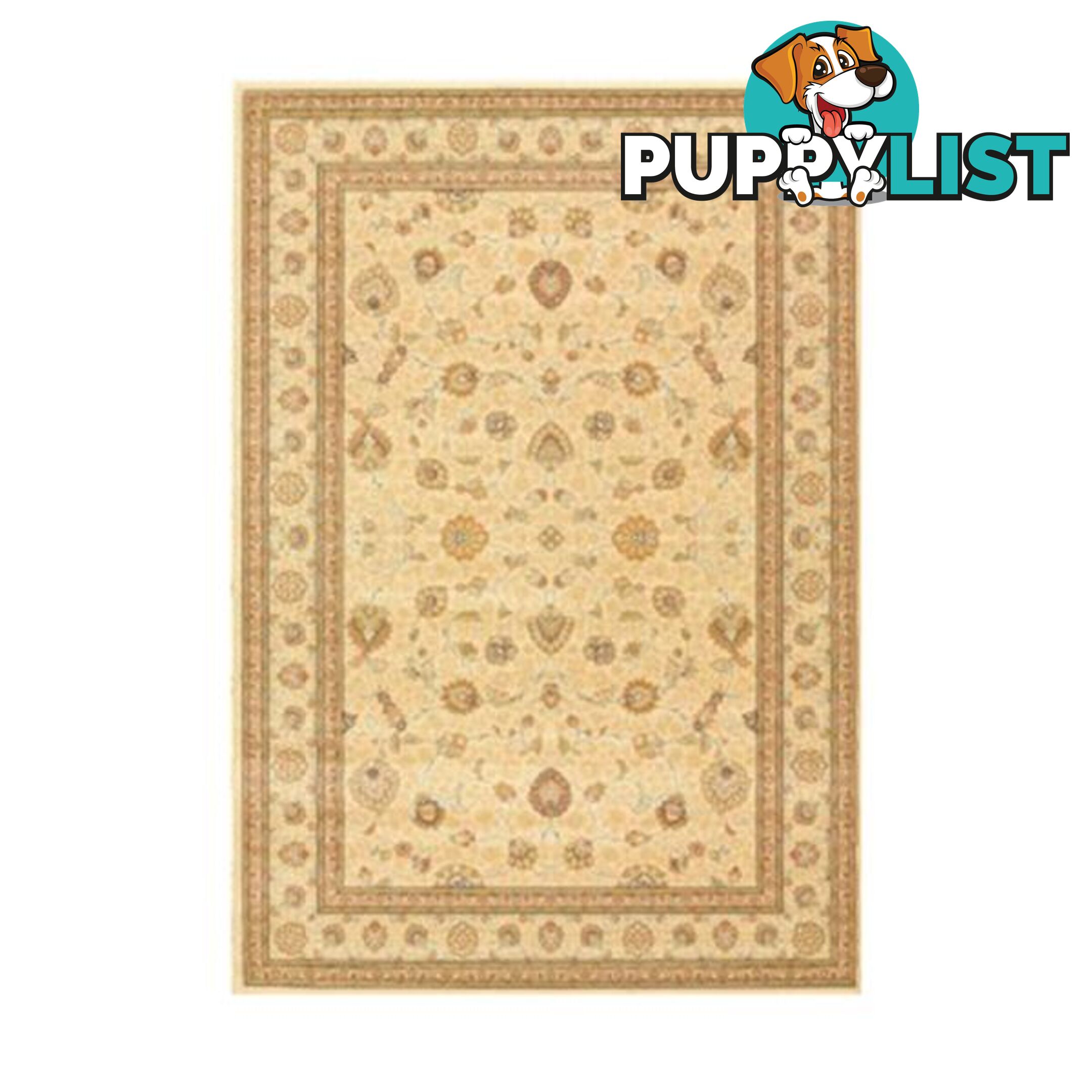 Ivory Polypropylene Pile Rug - Unbranded - 7427046178440