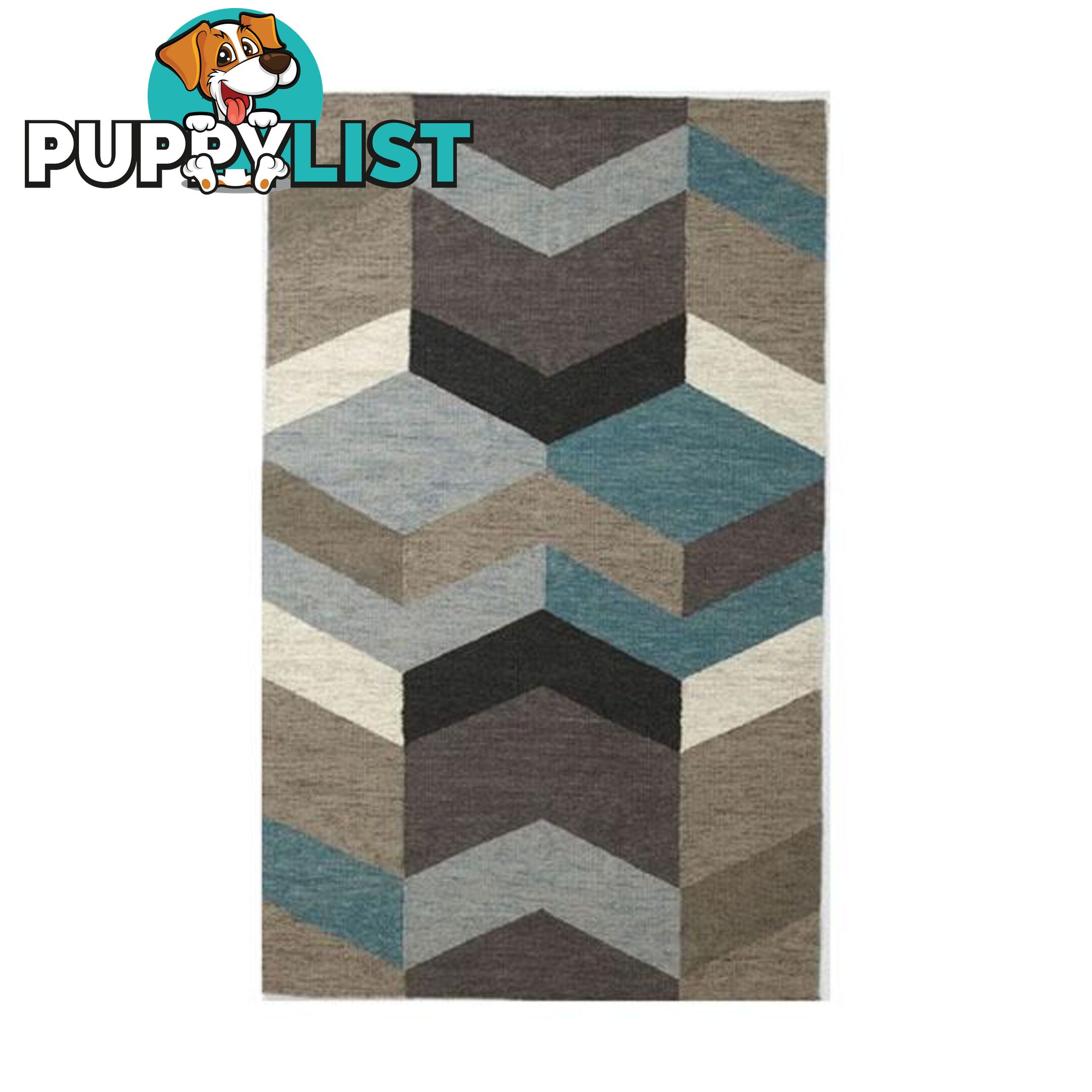 Geo Flatweave Multi Wool Rug - Unbranded - 7427005892752