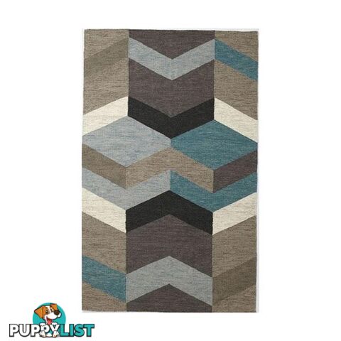 Geo Flatweave Multi Wool Rug - Unbranded - 7427005892752