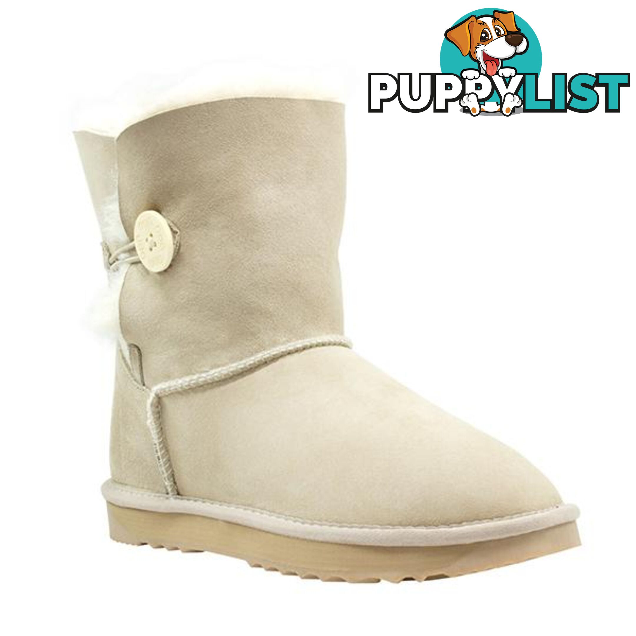 Comfort Me Australian Made Mini Bailey Button Ugg Boot Sand - Comfort Me - 822427521292