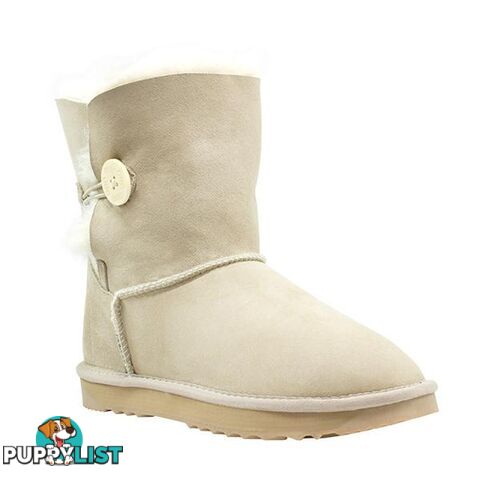 Comfort Me Australian Made Mini Bailey Button Ugg Boot Sand - Comfort Me - 822427521292