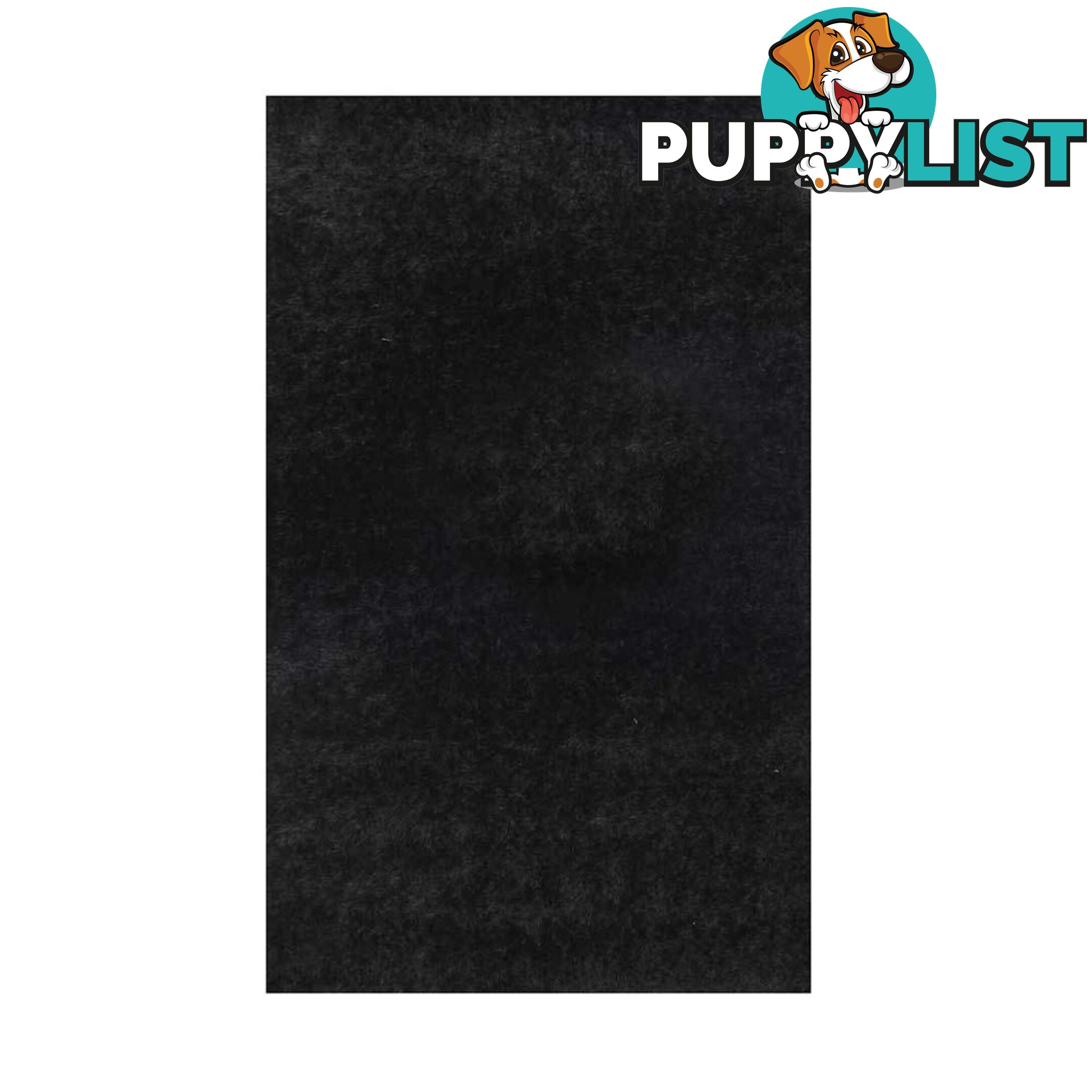 GRAND SHAGGY BLACK RUG - Unbranded - 7427046338004