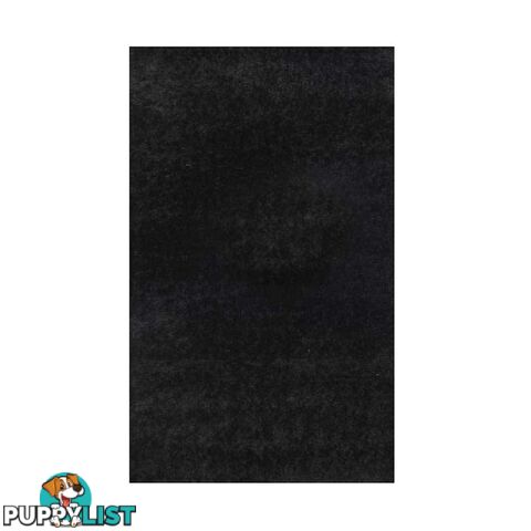 GRAND SHAGGY BLACK RUG - Unbranded - 7427046338004