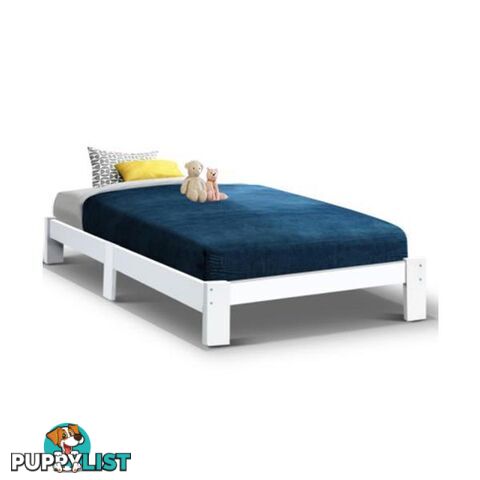 Artiss Bed Frame King Single Size Wooden Mattress Base Timber Jade - Artiss - 9355720056310