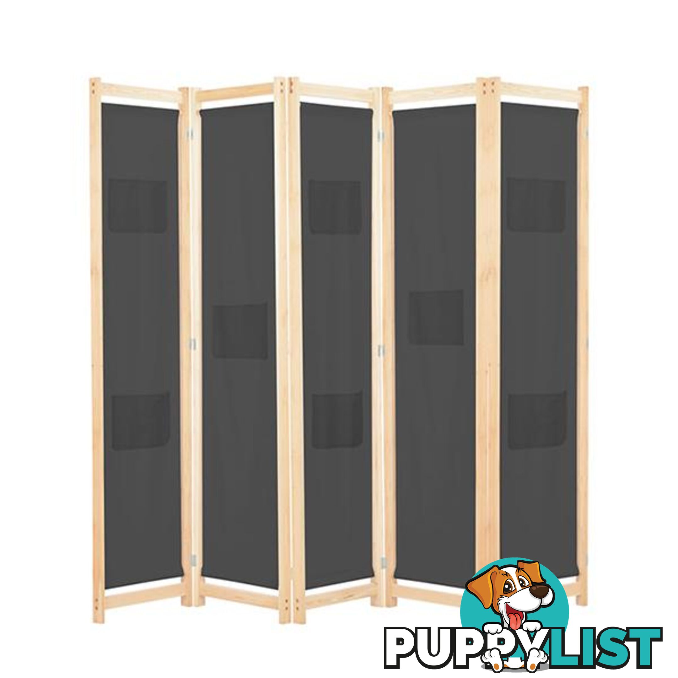 5 Panel Room Divider 200X170X4 Cm Fabric - Unbranded - 787976575977