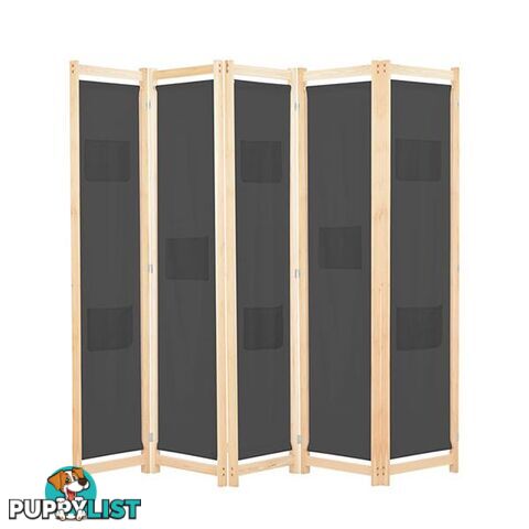 5 Panel Room Divider 200X170X4 Cm Fabric - Unbranded - 787976575977