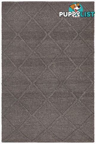 Studio Oberg Wool Diamond Grey Brown Rug - Unbranded - 9375321832922