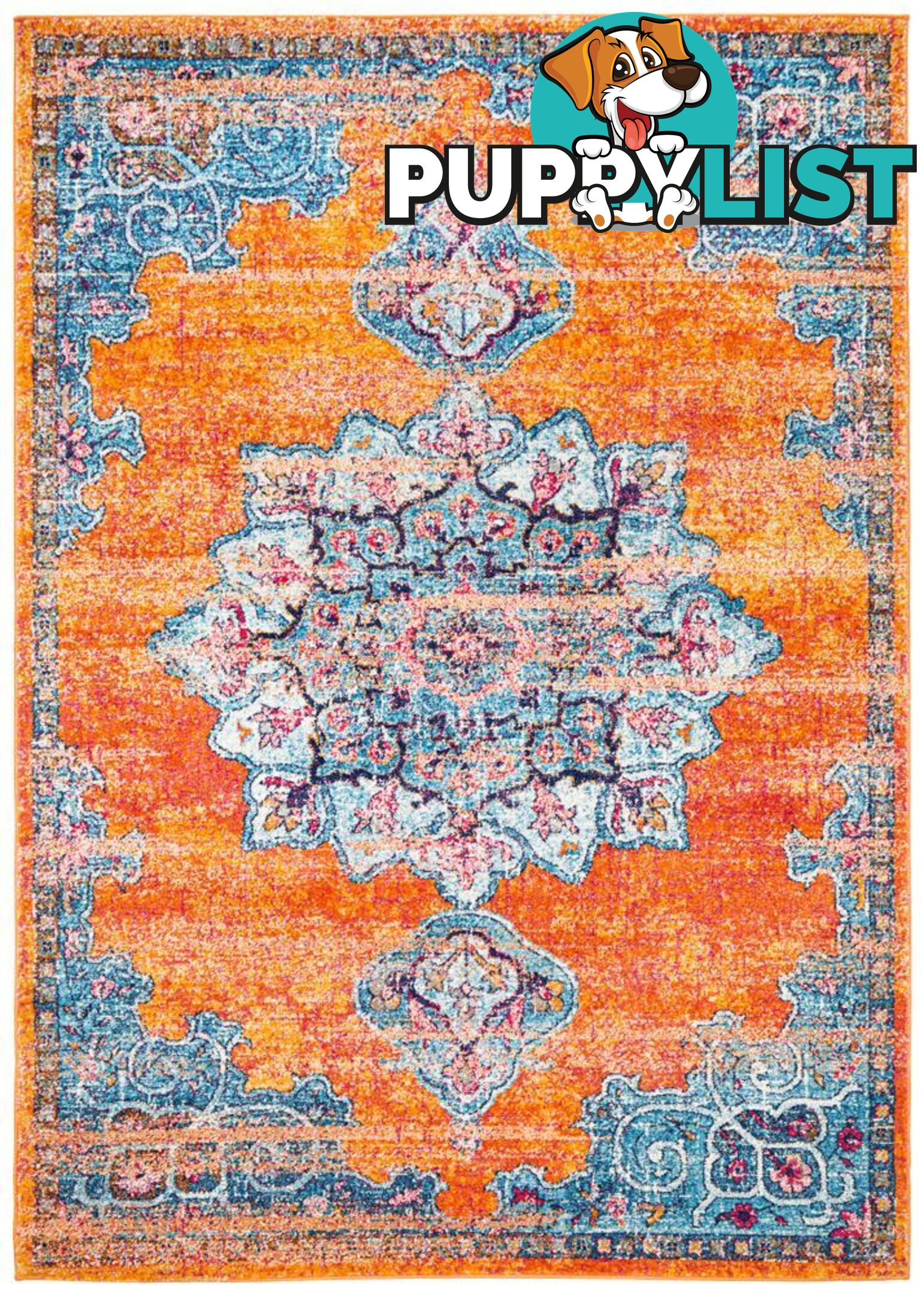 Radiance Mavi Rust Rug - Unbranded - 9375321886727