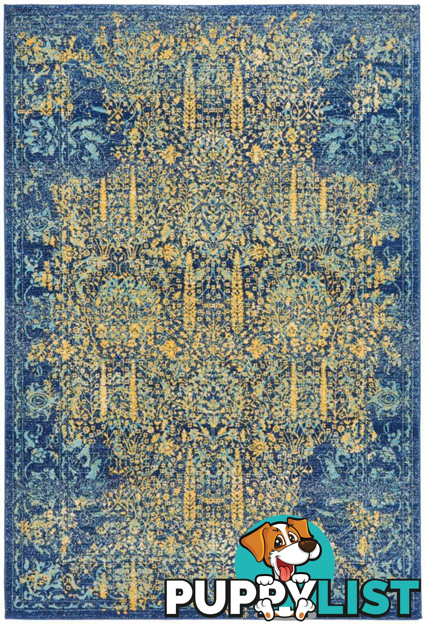 Radiance Royal Blue Rug - Unbranded - 9375321886451