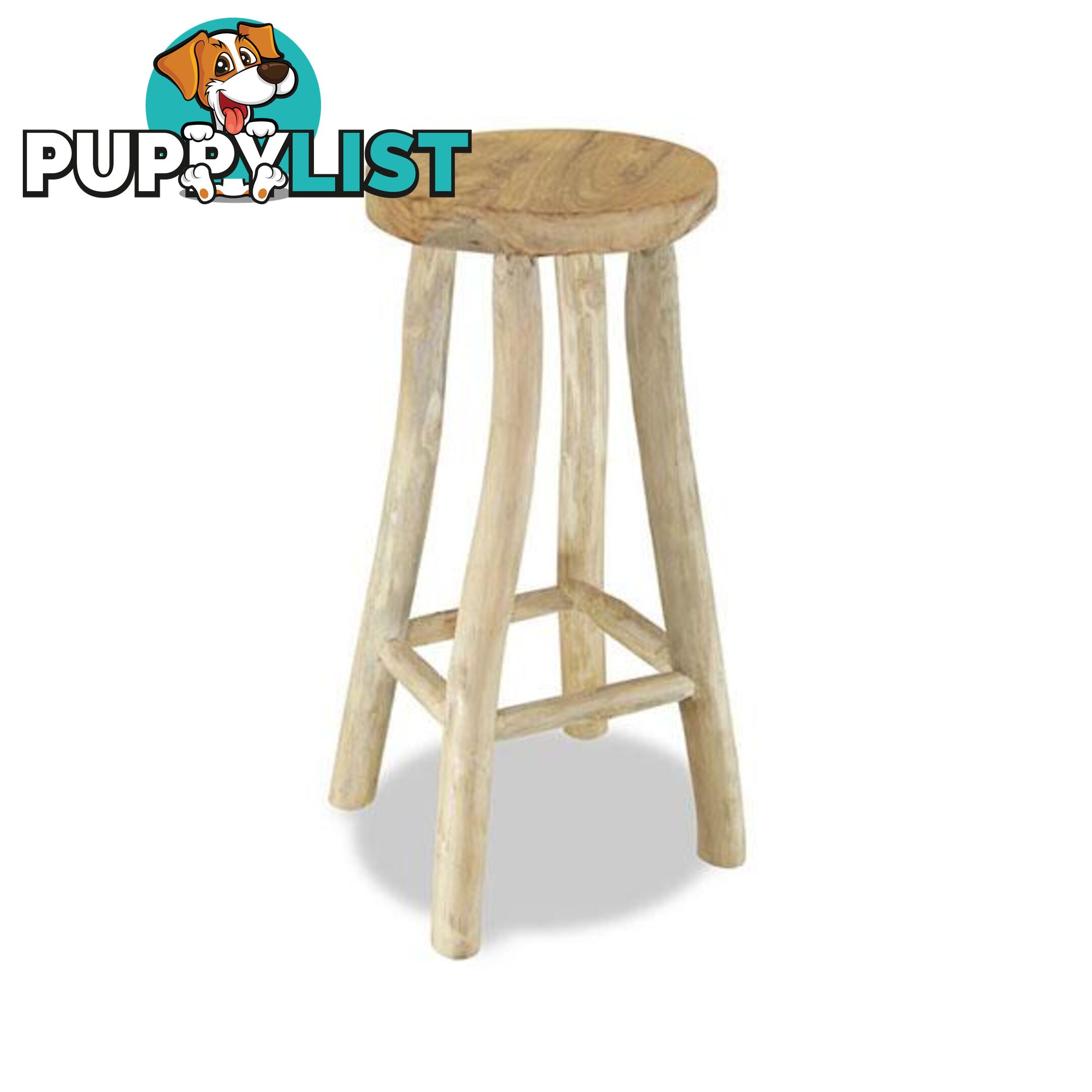 Brown Bar Stool Teak - Unbranded - 8718475533320