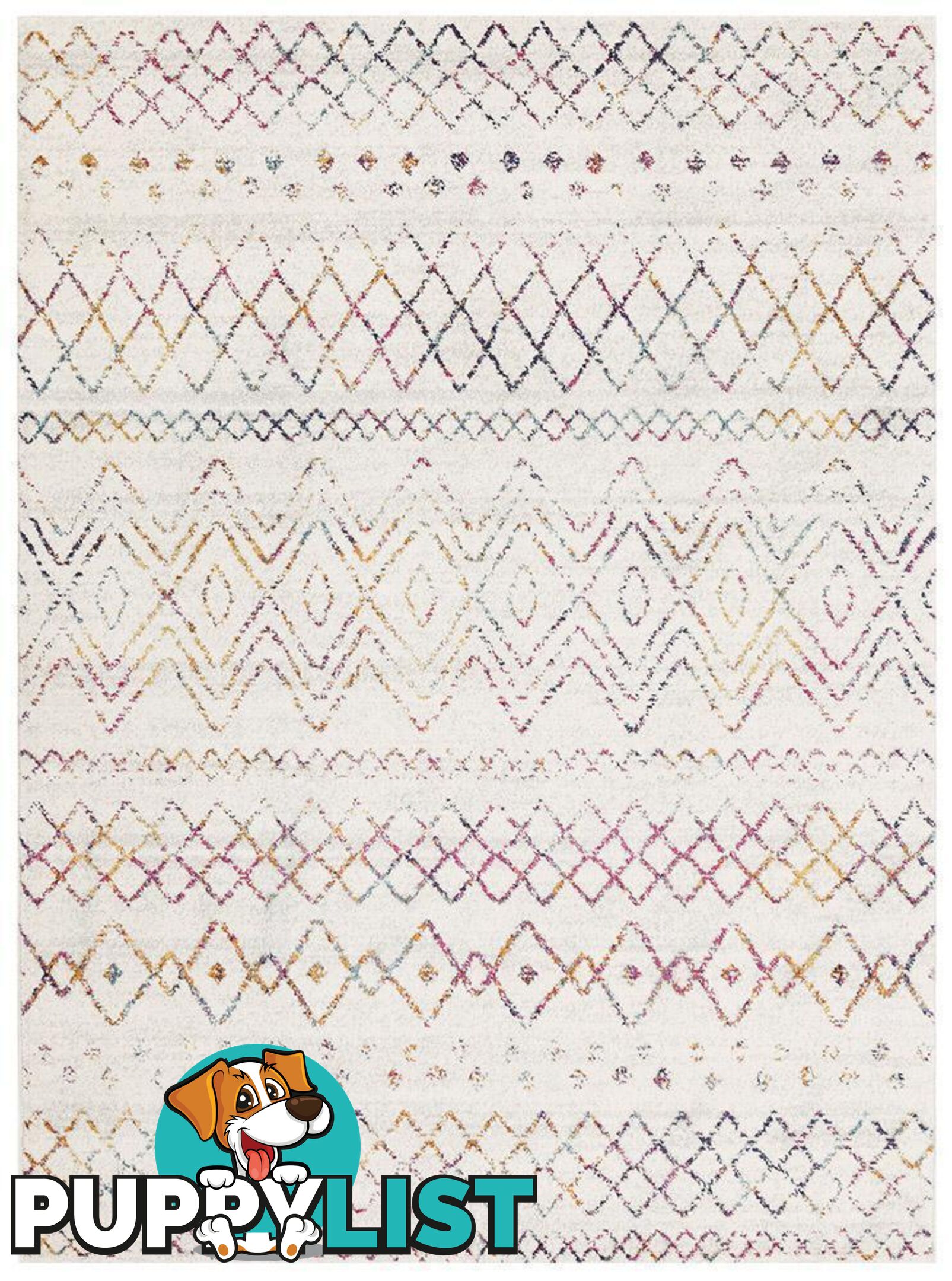 Oasis Nadia Multi Rustic Tribal Rug - Unbranded - 9375321845830