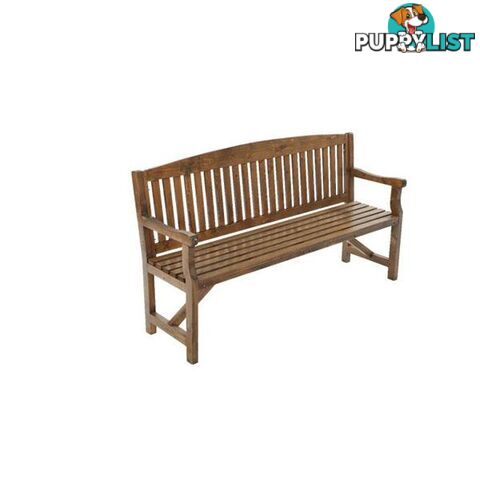 3 Seater Wooden Garden Bench Chair Natural - Gardeon - 7427046150521