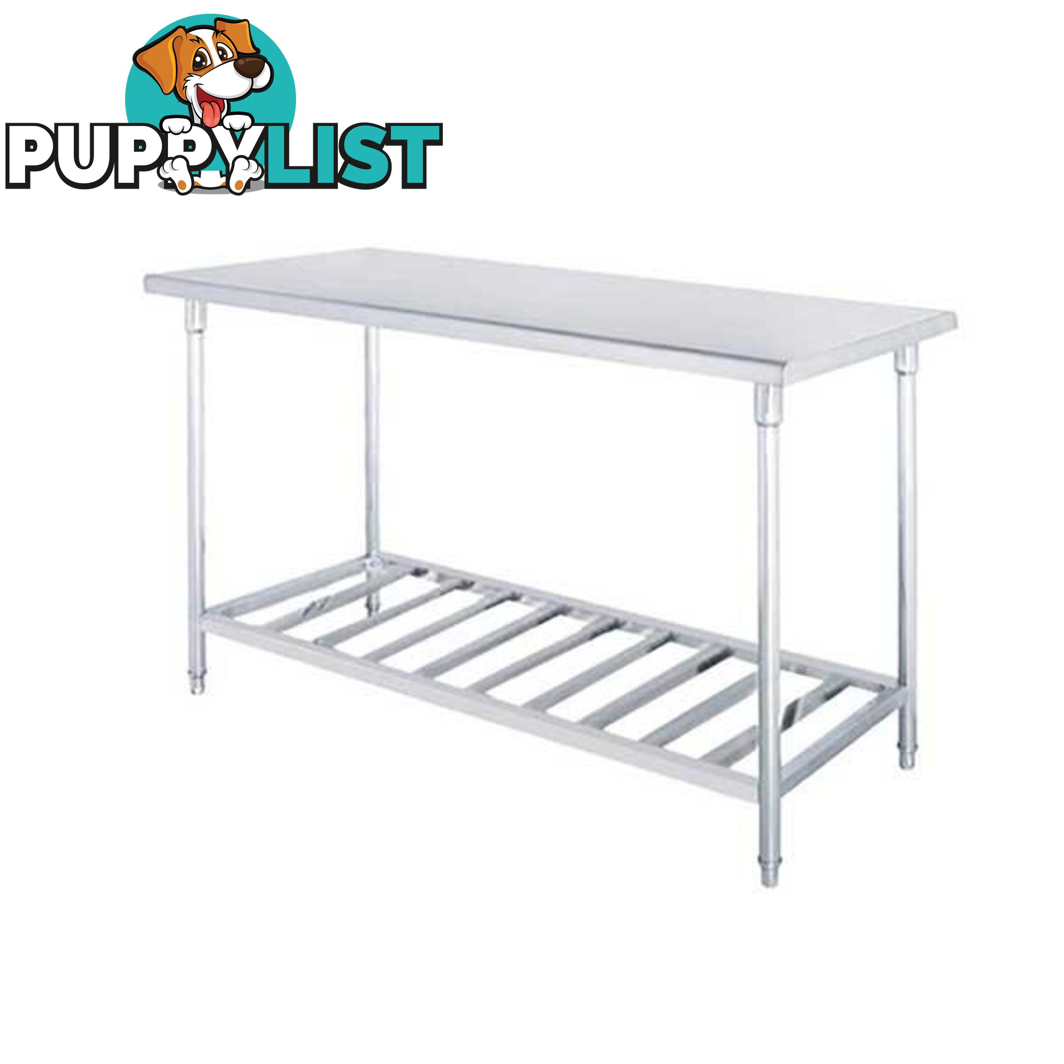 Soga 80X70X85Cm Catering Kitchen Stainless Steel Prep Work Bench - Soga - 9476062126612