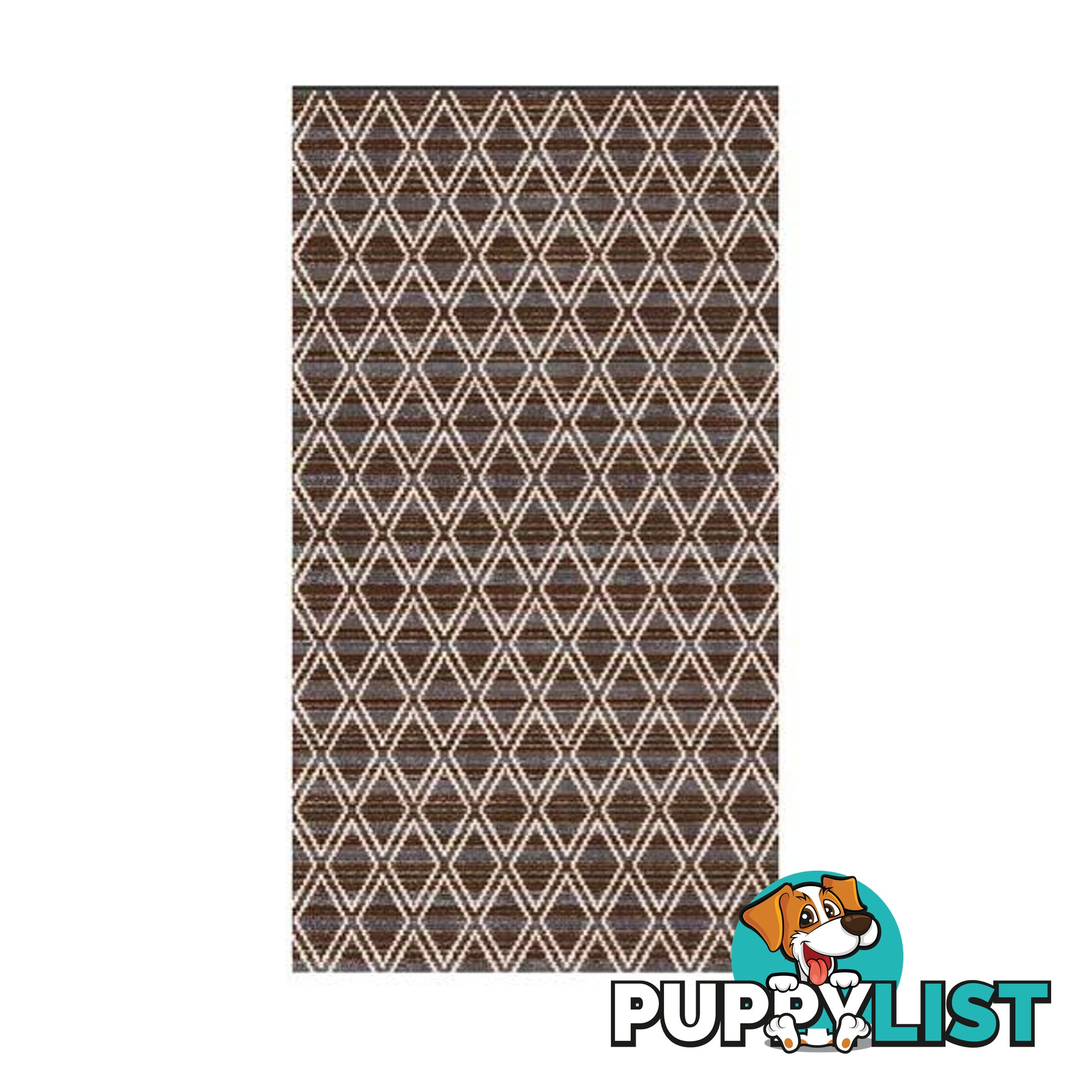 Polypropylene Brown Trendz Rug - Unbranded - 787976628345