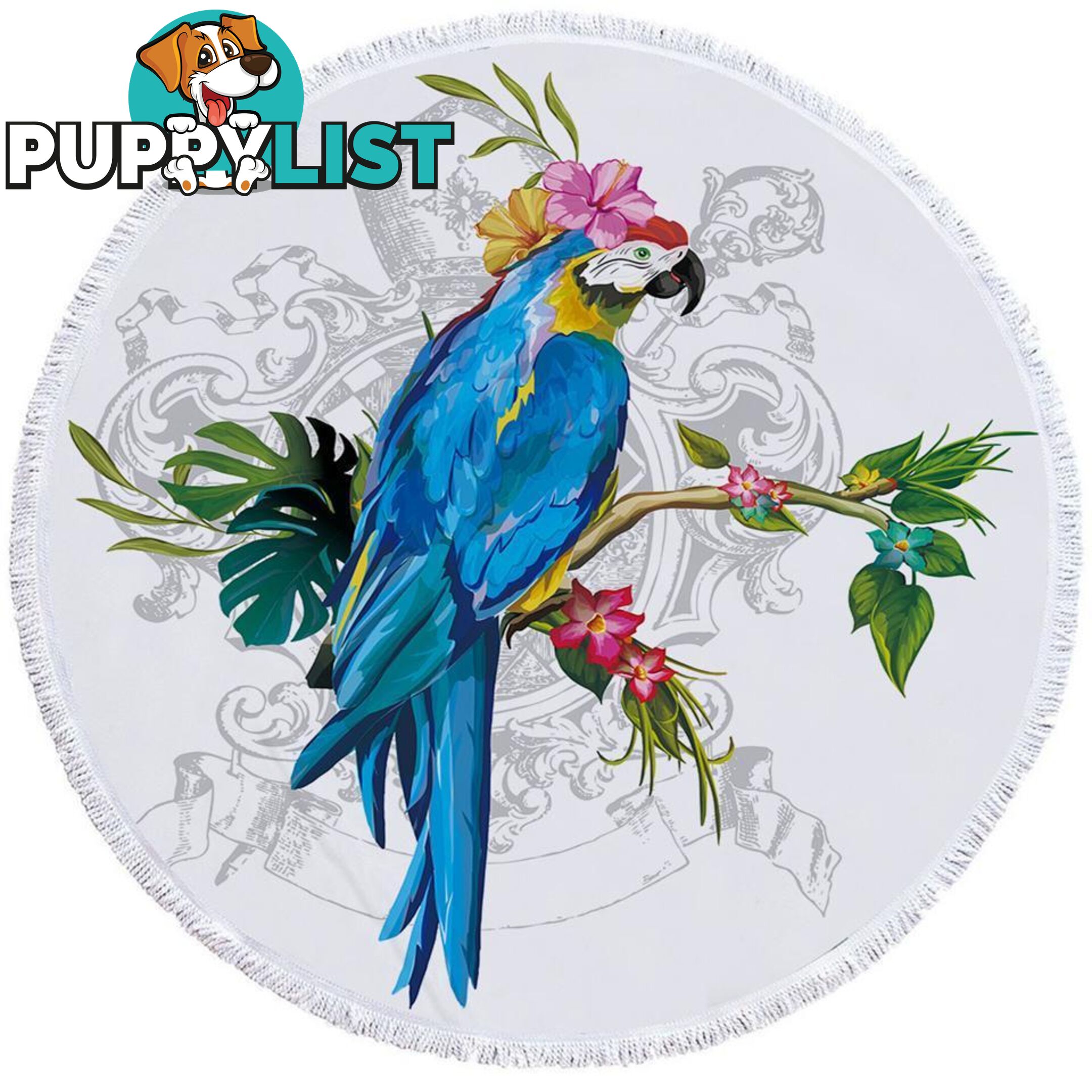 Colorful Parrot Beach Towel - Towel - 7427046320344