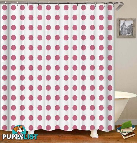 Classic Polka Dot Shower Curtain - Curtain - 7427046136778