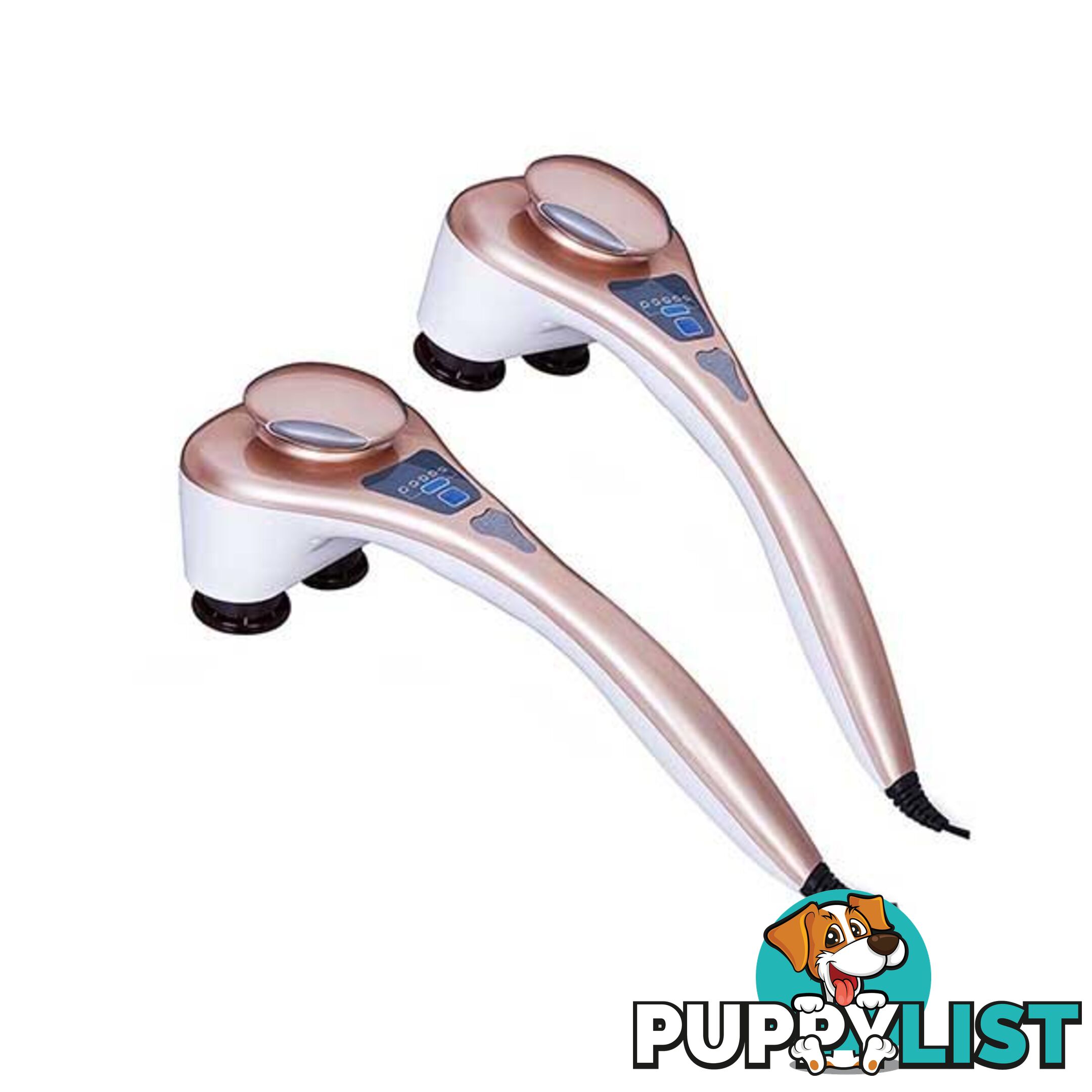 Soga 2X Portable Handheld Massager Soothing Heat Shoulder 4 Heads - Soga - 9476062098100