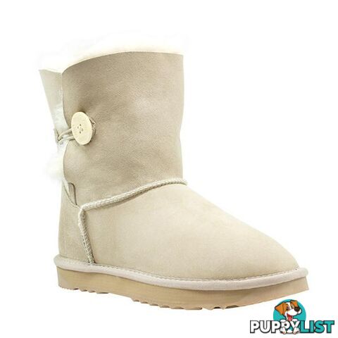 Comfort Me Australian Made Mini Bailey Button Ugg Boot Sand - Comfort Me - 822427521247