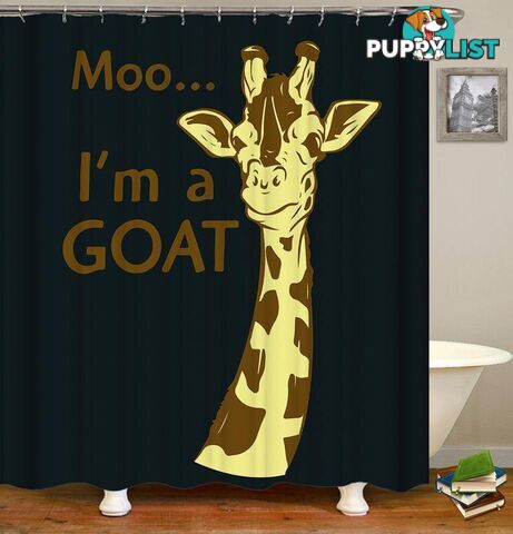 Confused Giraffe Shower Curtain - Curtain - 7427045910485