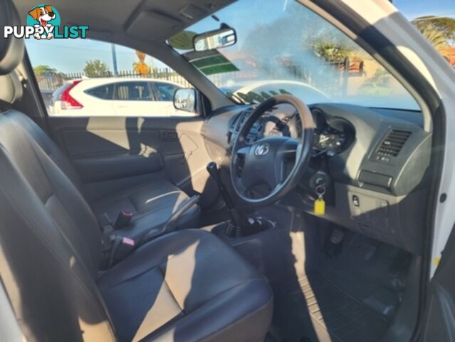 2012  TOYOTA HILUX WORKMATE SINGLE CAB TGN16R MY12 CAB CHASSIS