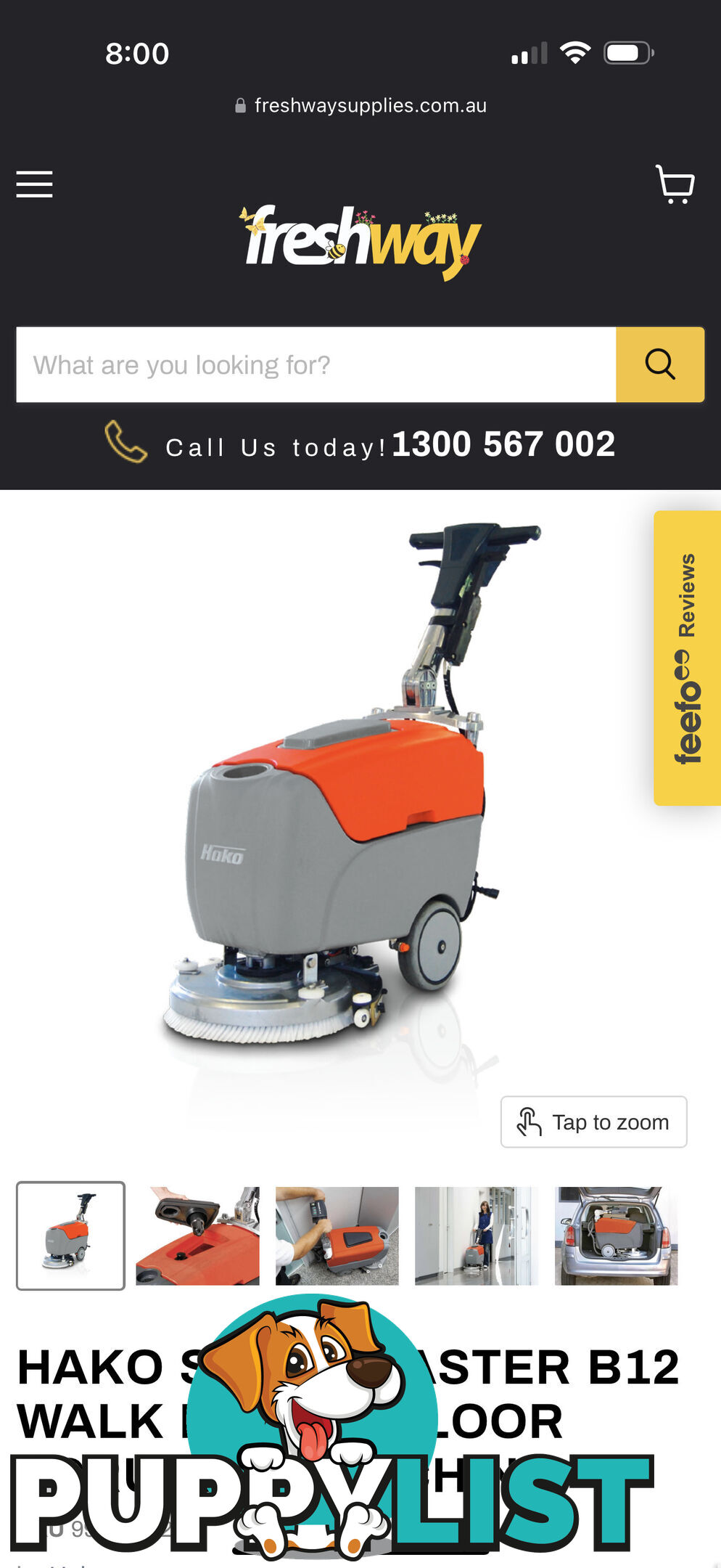 Hako walk behind floor scrubber