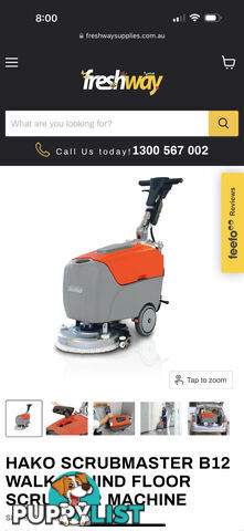 Hako walk behind floor scrubber