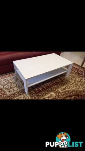 Wanted: Brand new in box timber rectangular coffee table colour white