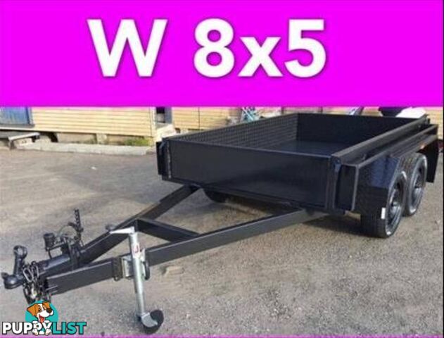 8x5 TANDEM TRAILER HEAVY DUTY 2ton FULL CHECKER PLATE LOCAL MADE