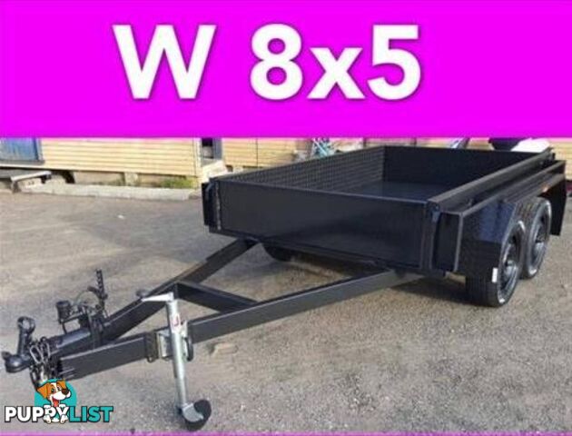 8x5 TANDEM TRAILER HEAVY DUTY 2ton FULL CHECKER PLATE LOCAL MADE